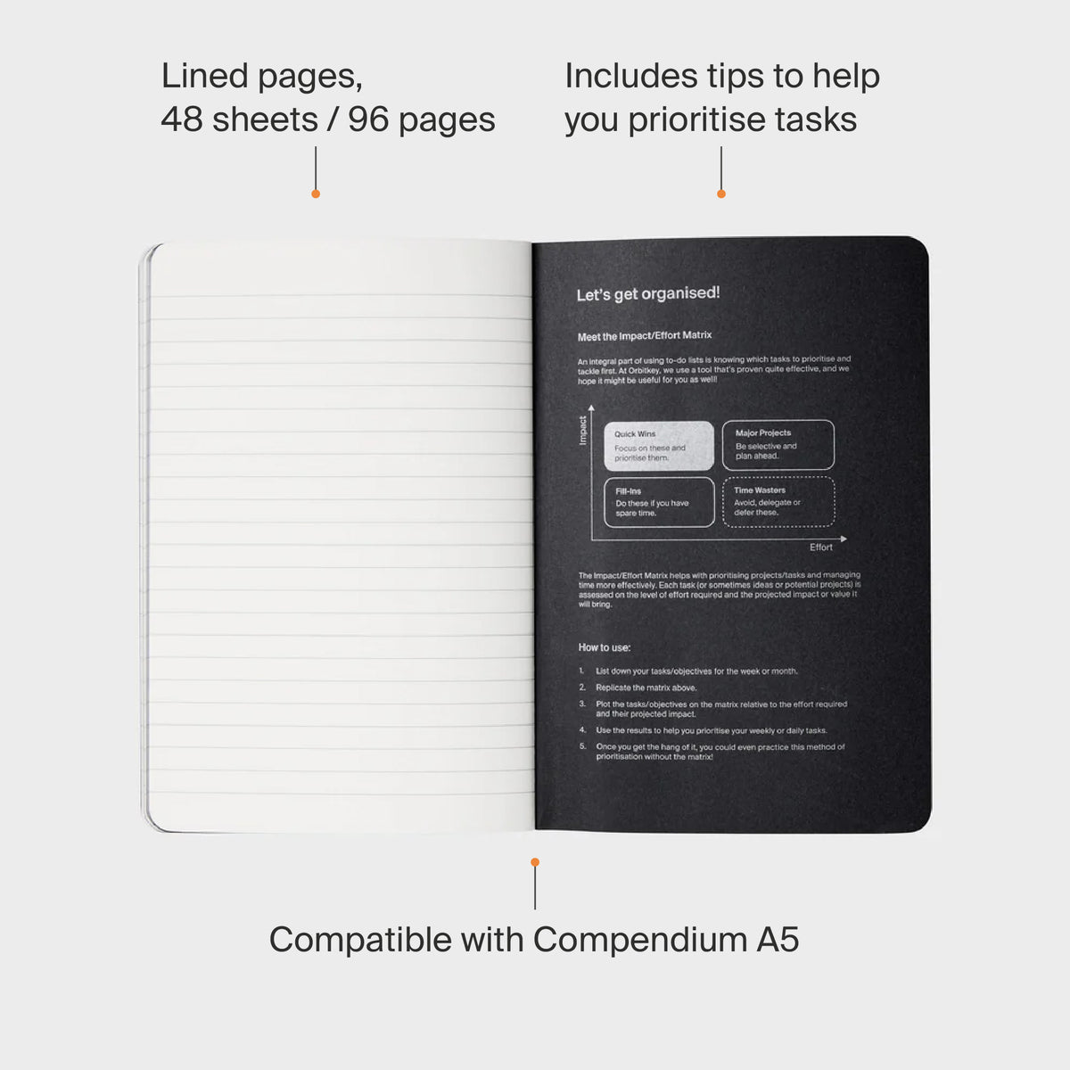 Notebook A5 - 3 Pack – Orbitkey Australia