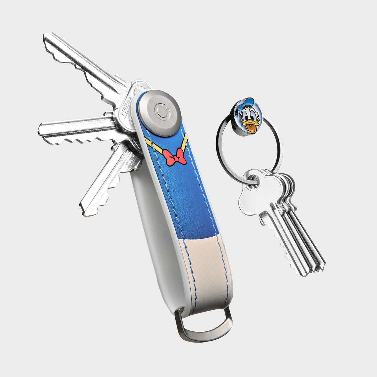 Disney | Orbitkey Donald Duck Hybrid Leather Key Organiser + Ring v2 K ...