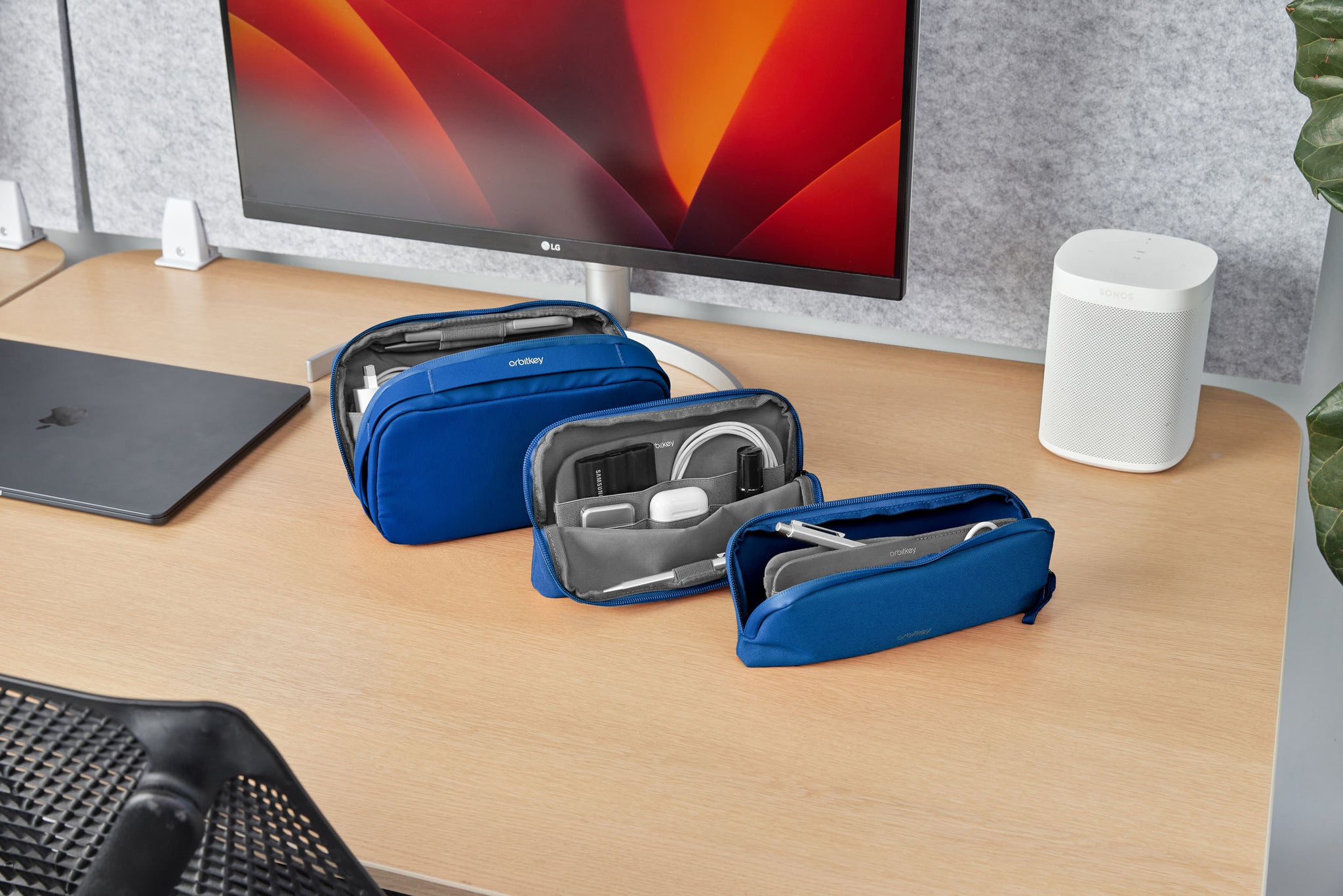 Orbitkey Desk Pouch Tech Organiser | Zwart